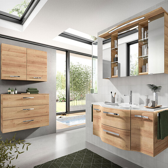 Contea Wall Hung 1260mm Vanity Unit 2 Doors 2 Drawers