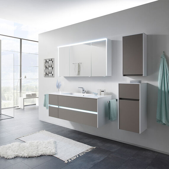 Solitaire 6010 1320 Bathroom Vanity Unit Lh or Rh 4 Drawer