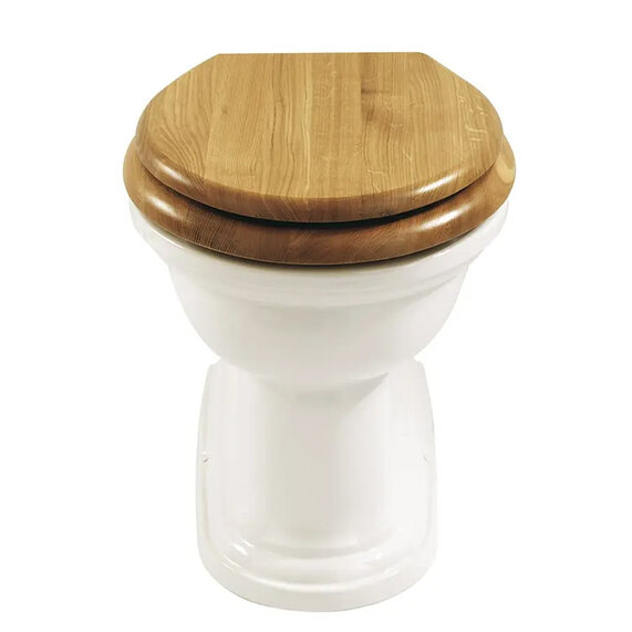 Carlyon Back To Wall Pan with Optional Seat
