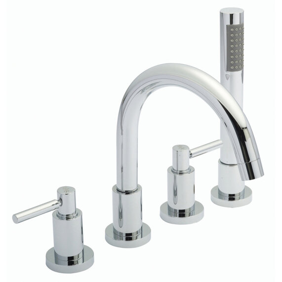 Lever Tec 4 Tap Hole Bath Mixer