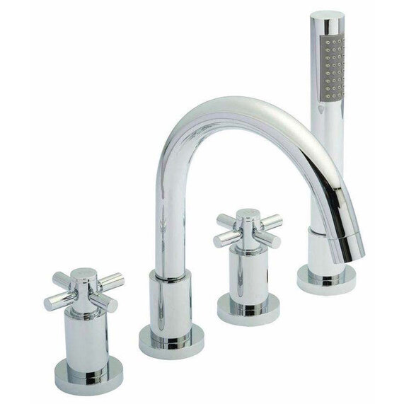 Cross Head Tec 4 Tap Hole Bath Mixer