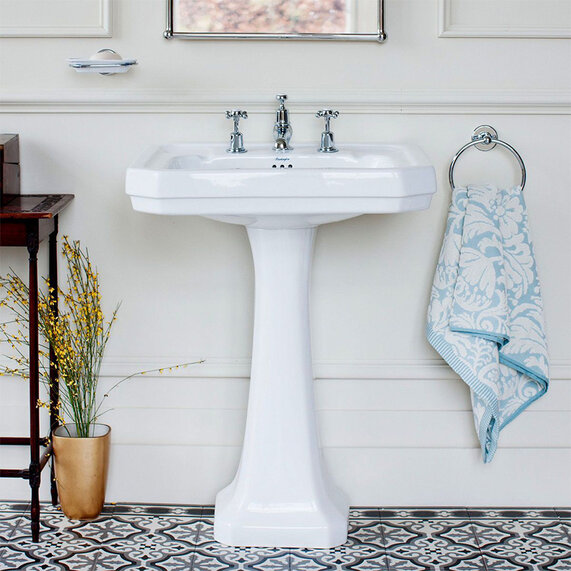 Burlington Victorian Basin 61cm and Regal Pedestal