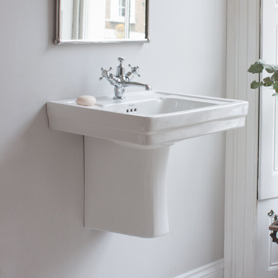 Burlington Victorian Basin 61cm and Semi Pedestal