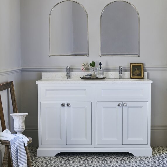Burlington Freestanding 1300 Bathroom Vanity Unit with Doors various colours
