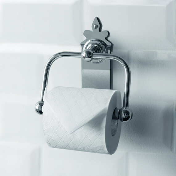 Burlington Spire Wc Roll Holder - Chrome Plated Brass