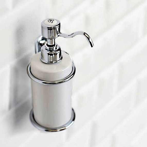 Burlington Basin Soap Dispenser - Chrome Plated Brass