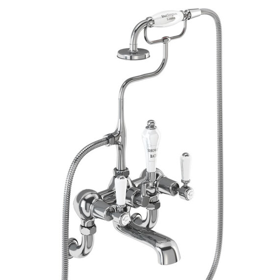 Burlington Kensington Bath Shower Mixer Wall Mounted with