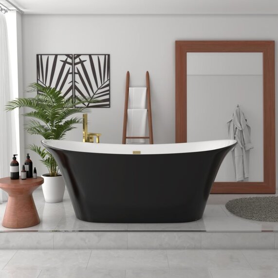 Marilyn Bow 1800 X 800 Freestanding Bath Black