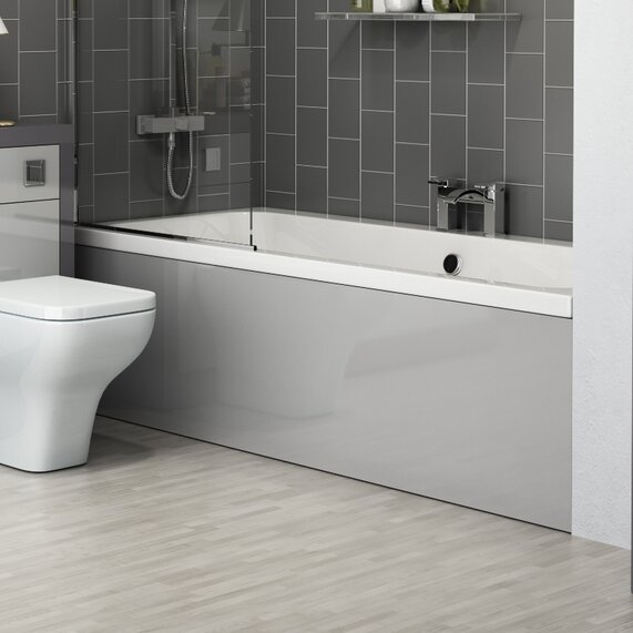 Grove Bath Panels: Platinum Grey, Various Sizes, (Front or End, Straight or L Shaped)