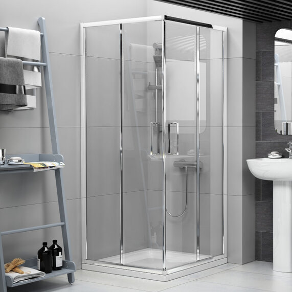 760 x 1750 - Corner Entry Enclosure - Low Height Shower