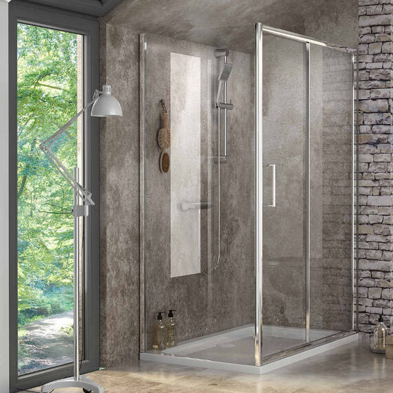 Various Sizes - 1900mm Shower Side Panels - Deluxe Height