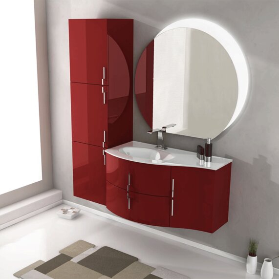 1030 x 550 - Vanity Unit - 2 Drawers LH, Various Colours, Sting, Baden Haus