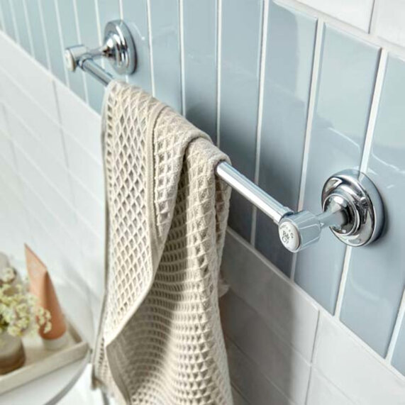 Axbridge Traditional 450mm Towel Rail Chrome