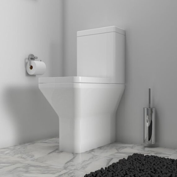Ashford Standard Height Close-coupled Toilet (Short Projection)