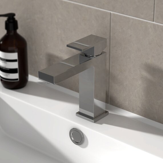 Slade Monobloc Basin Mixer Tap with Click Waste | RIA BRASSWARE