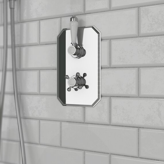 Two Way Traditional Shower Valve - Carmel Thermostatic | RIA BRASSWARE