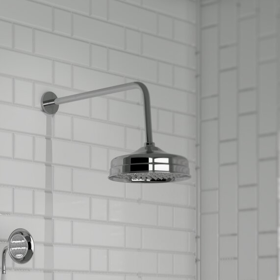 Carmel Traditional Shower Head with Wall Arm