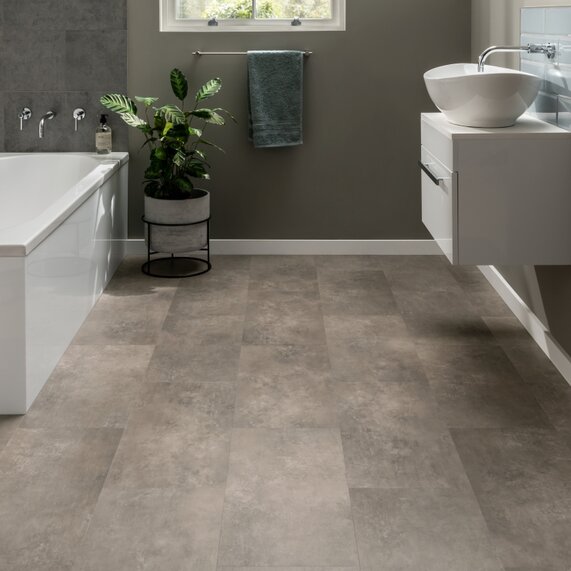 Portland - Amtico Click Vinyl Floor Tiles (1.66 SQM Pack) - Ceramic Effect