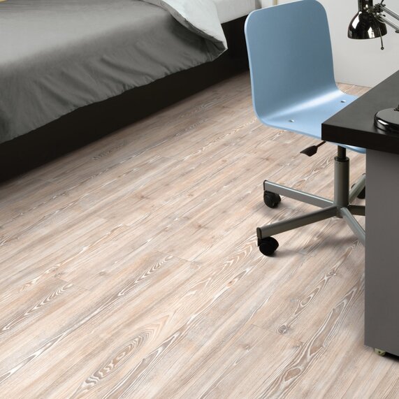 Worn Ash - Amtico Click Vinyl Floor Tiles (1.77 SQM Pack) - Wood Effect