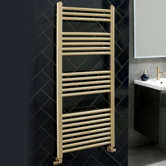 VOS Gold-finished Stainless Steel Vertical Radiator