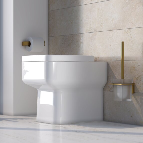 Sullivan Back to Wall Toilet Pan and Seat 
