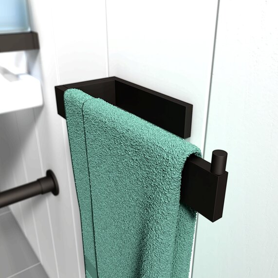 Glade Towel Rail Black