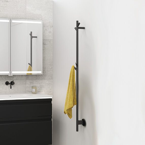 Dansani Hydra Black Designer Radiator 1400mm
