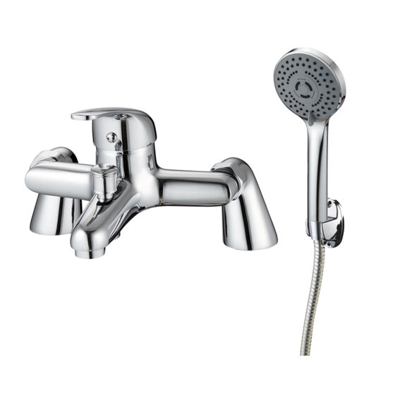 Poma Bath Shower Mixer Tap with Wall Handset