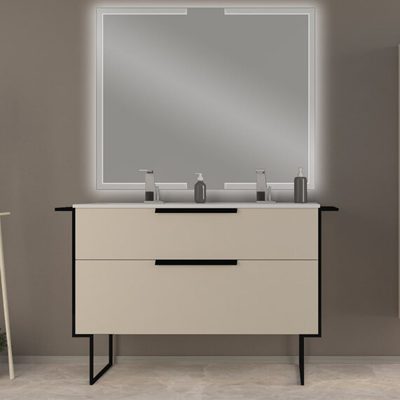 Baden Haus Urban 1200 Brushed White Vanity Unit