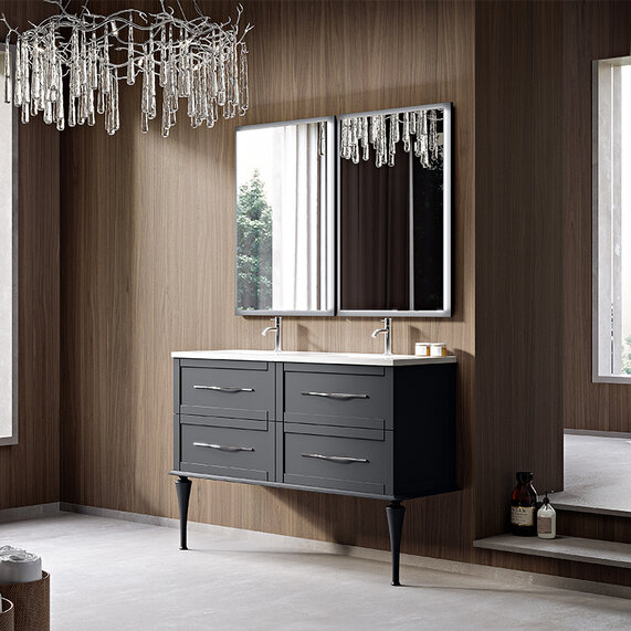 Baden Haus Tiffany 1200 Graphite Vanity Unit