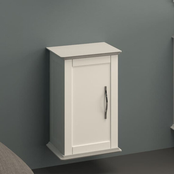 W300 x H550 - Baden Haus Tiffany Matt White Wall Cupboard