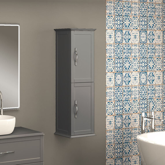 W340 x H1140 - Baden Haus Tiffany Cloud Grey Tallboy