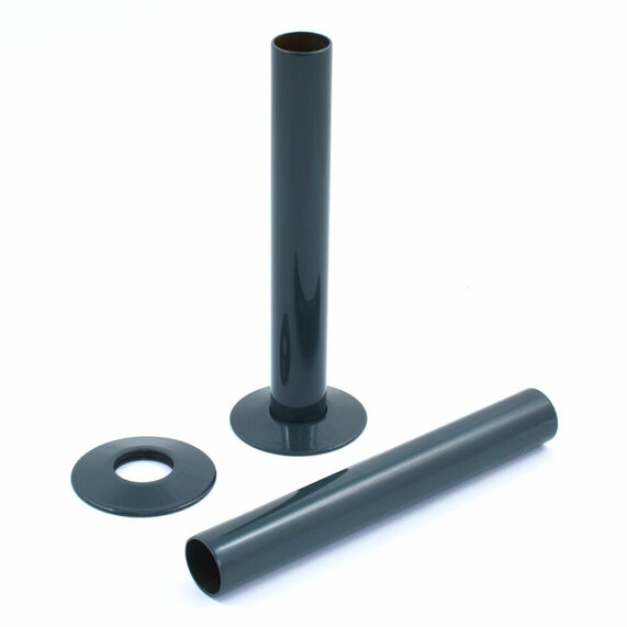Anthracite 180mm Pipe Kit for Radiator Valves
