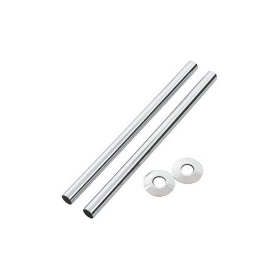 Chrome 180mm Pipe Kit for Radiator Valves