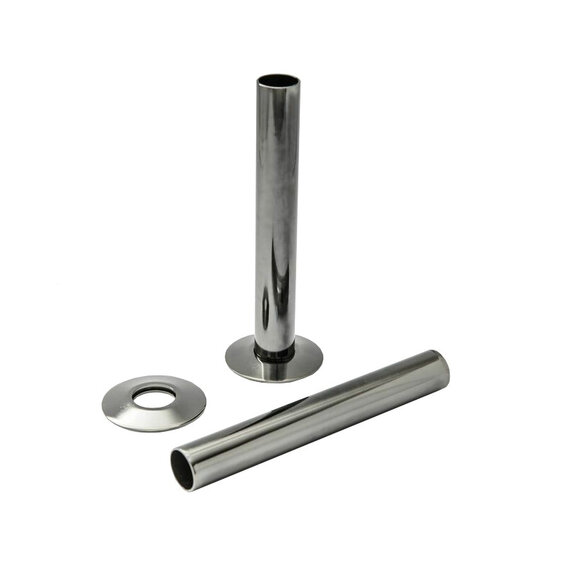 Black Nickel 180mm Pipe Kit for Radiator Valves