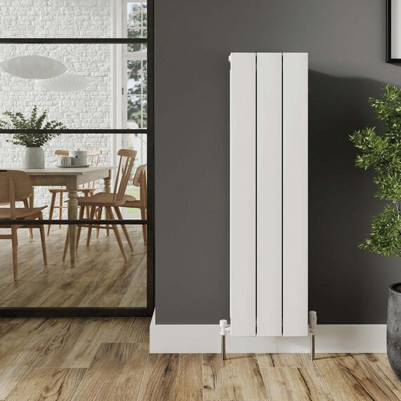 Barkah White Aluminium Vertical Radiator
