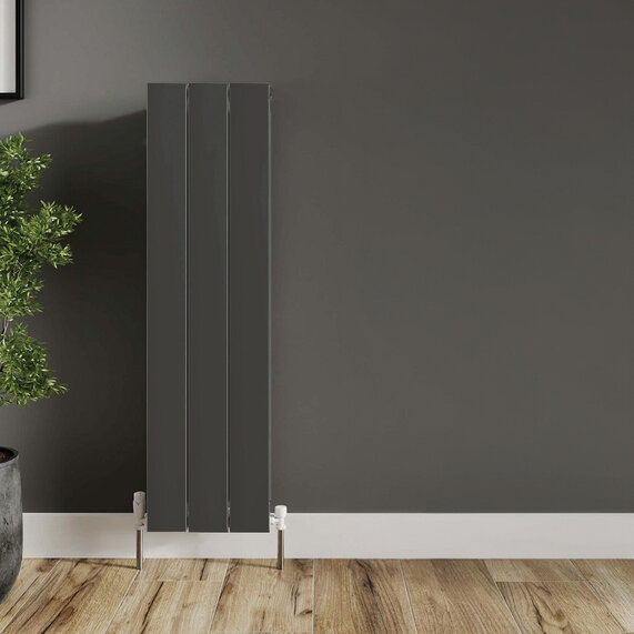 Barkah Anthracite Aluminium Vertical Radiator