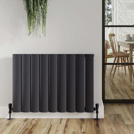 Ahtar Anthracite Aluminium Horizontal Radiator
