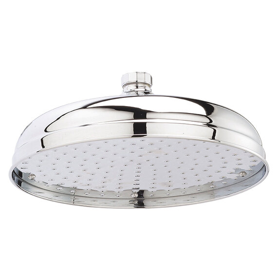 BC Designs Victrion Chrome 12 Inch Shower Head | Ceiling or Wall Mounted