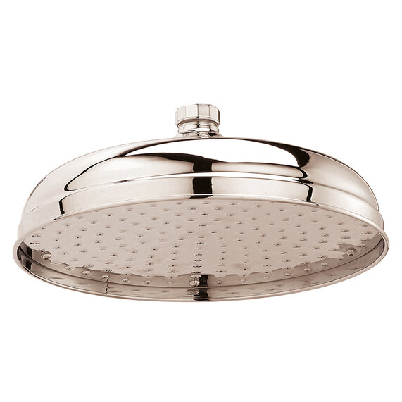 BC Designs Victrion Nickel 12 Inch Shower Head | Ceiling or Wall Mounted