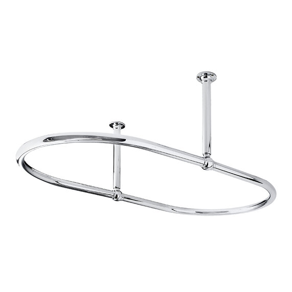BC Designs Victrion Chrome Oval Shower Curtain Ring