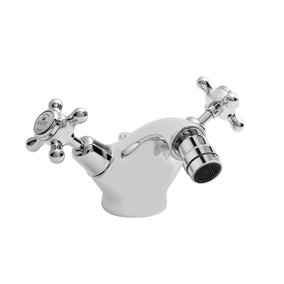 BC Designs Victrion Chrome Crosshead Mono Bidet Mixer Tap