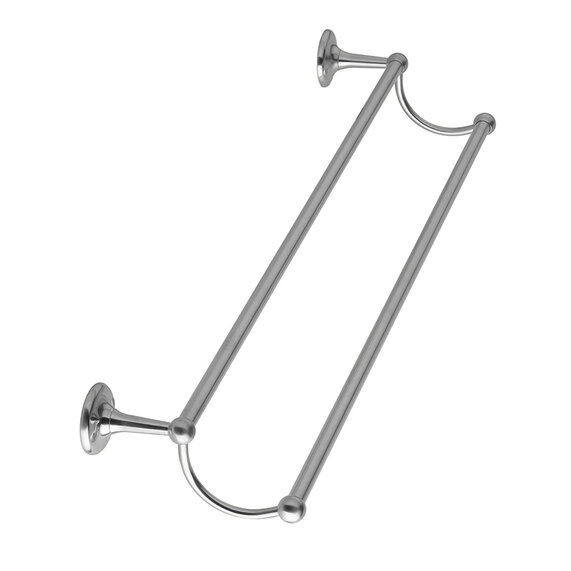 BC Designs Victrion Brushed Chrome Double Towel Rail