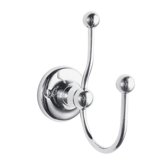 BC Designs Victrion Chrome Double Robe Hook