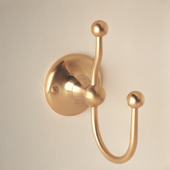 BC Designs Victrion Brushed Copper Double Robe Hook