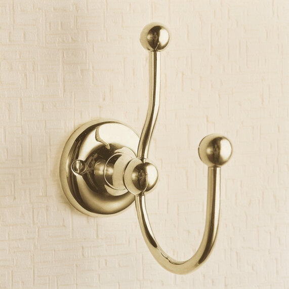 BC Designs Victrion Gold Double Robe Hook
