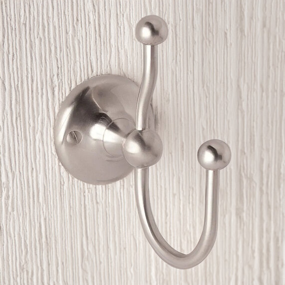 BC Designs Victrion Nickel Double Robe Hook