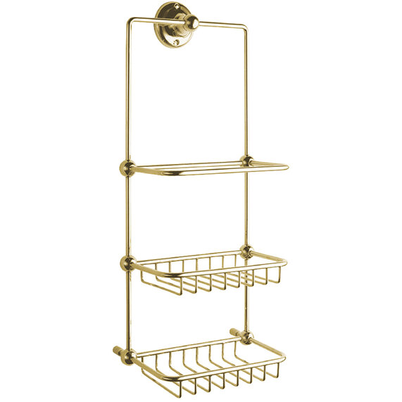 BC Designs Victrion Gold Shower Tidy