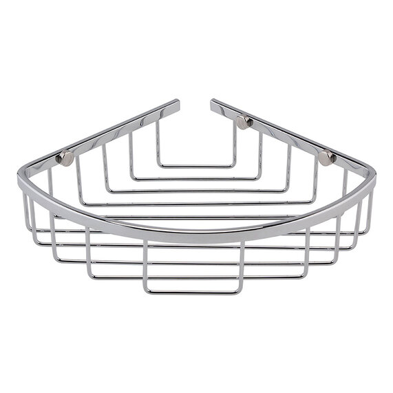 BC Designs Victrion Chrome Corner Shower Basket