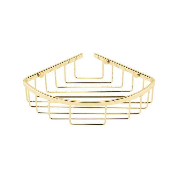BC Designs Victrion Gold Corner Shower Basket